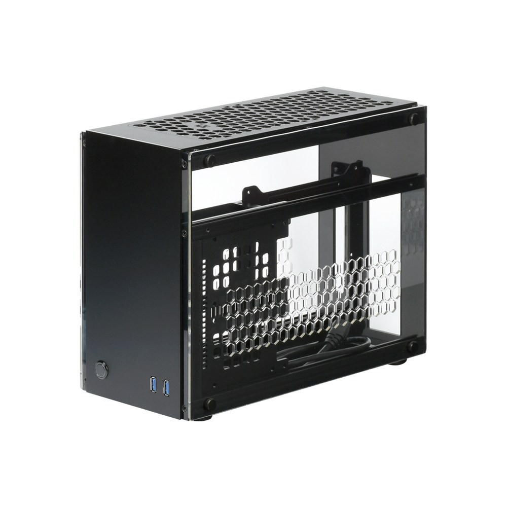 GEEEK A60 Plus Mini-ITX PC Case, Matte Black