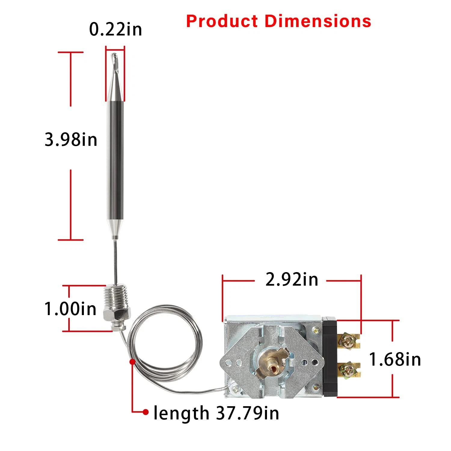 Fryer Thermostat for Pitco 60125401 Imperial 1175 American Range 11113 RX-1-36