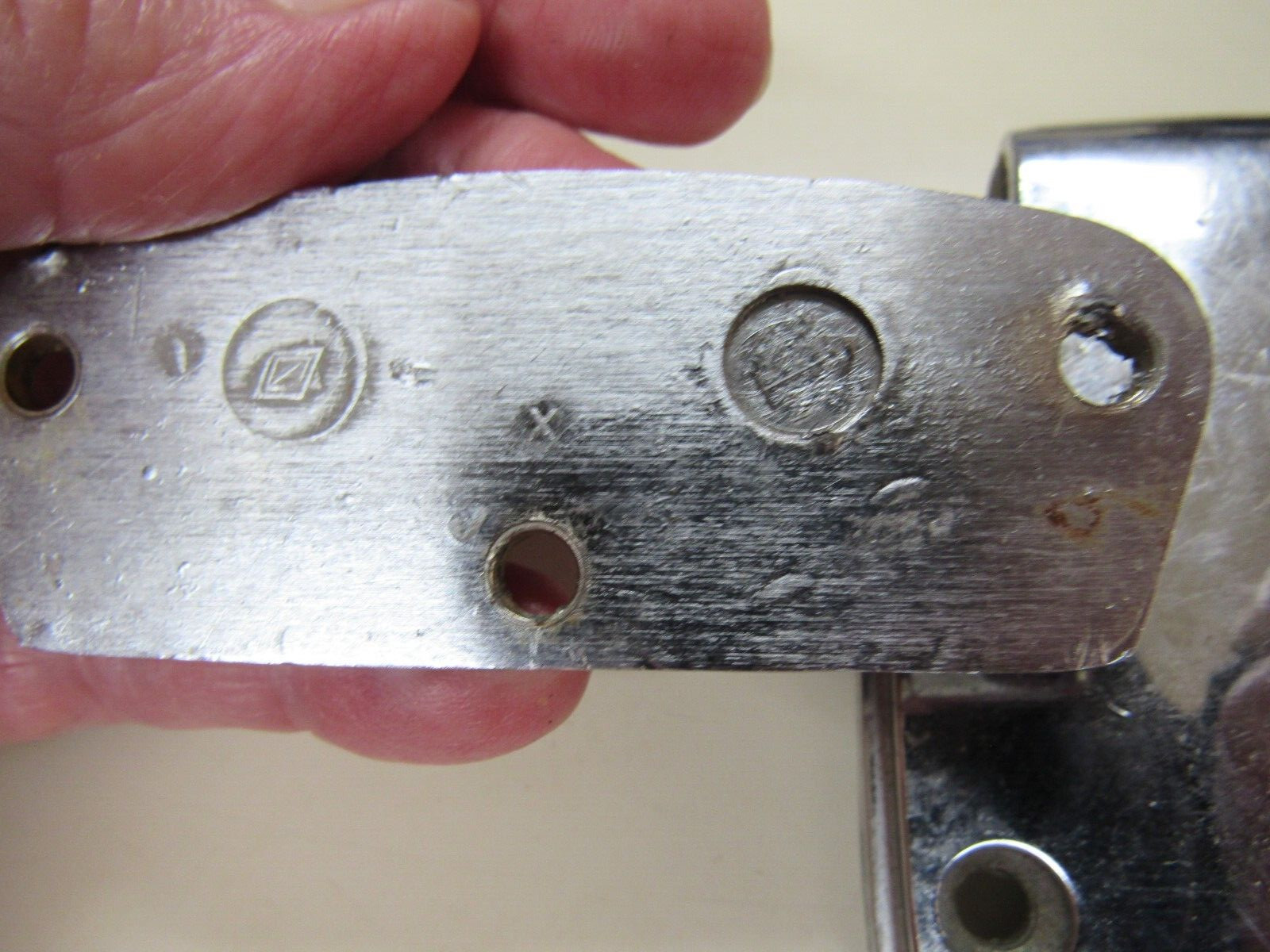 Kason Howe / Grand Rapids Flanged Brass Hinge Polished Chrome-Mix Lot 4 Pc USED