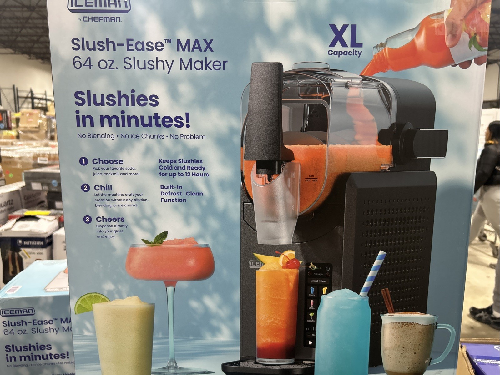Iceman Slush-Ease Slushie Frozen Drink & Slushy Machine Maker w/ 5 Presets