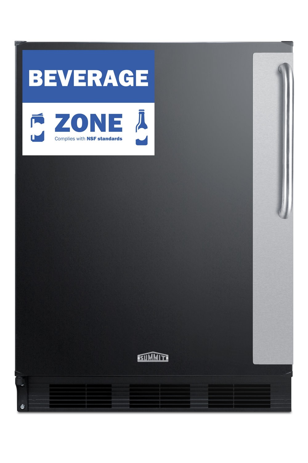 Summit FF67BZLHD 24″W 5.5 Cu. Ft. Capacity Commercial Bar Cooler – Black
