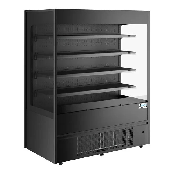 Avantco VOA-60-B 59 1/8″ Black Extra Deep Vertical Open Air Merchandiser