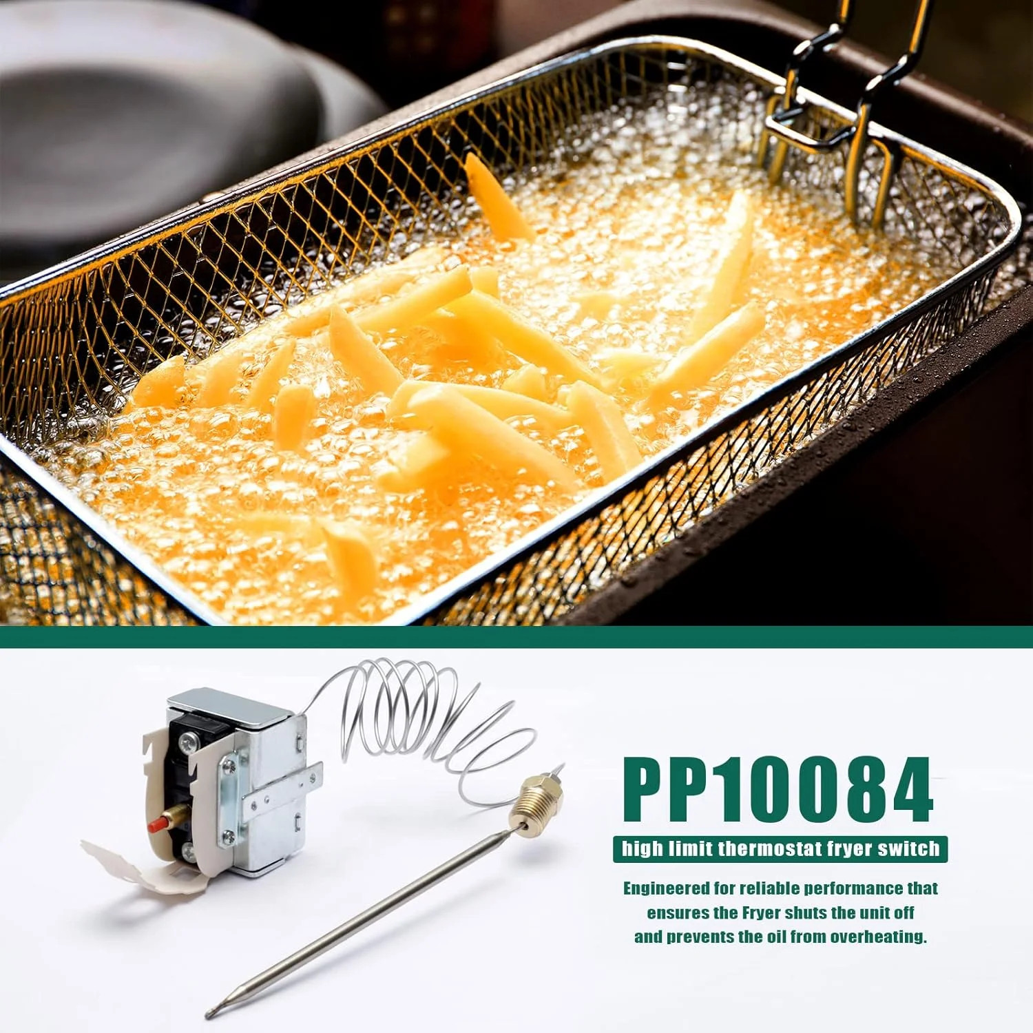 PP10084 high limit thermostat fryer switch Lchmo5030 compatible with Pitco Fryer