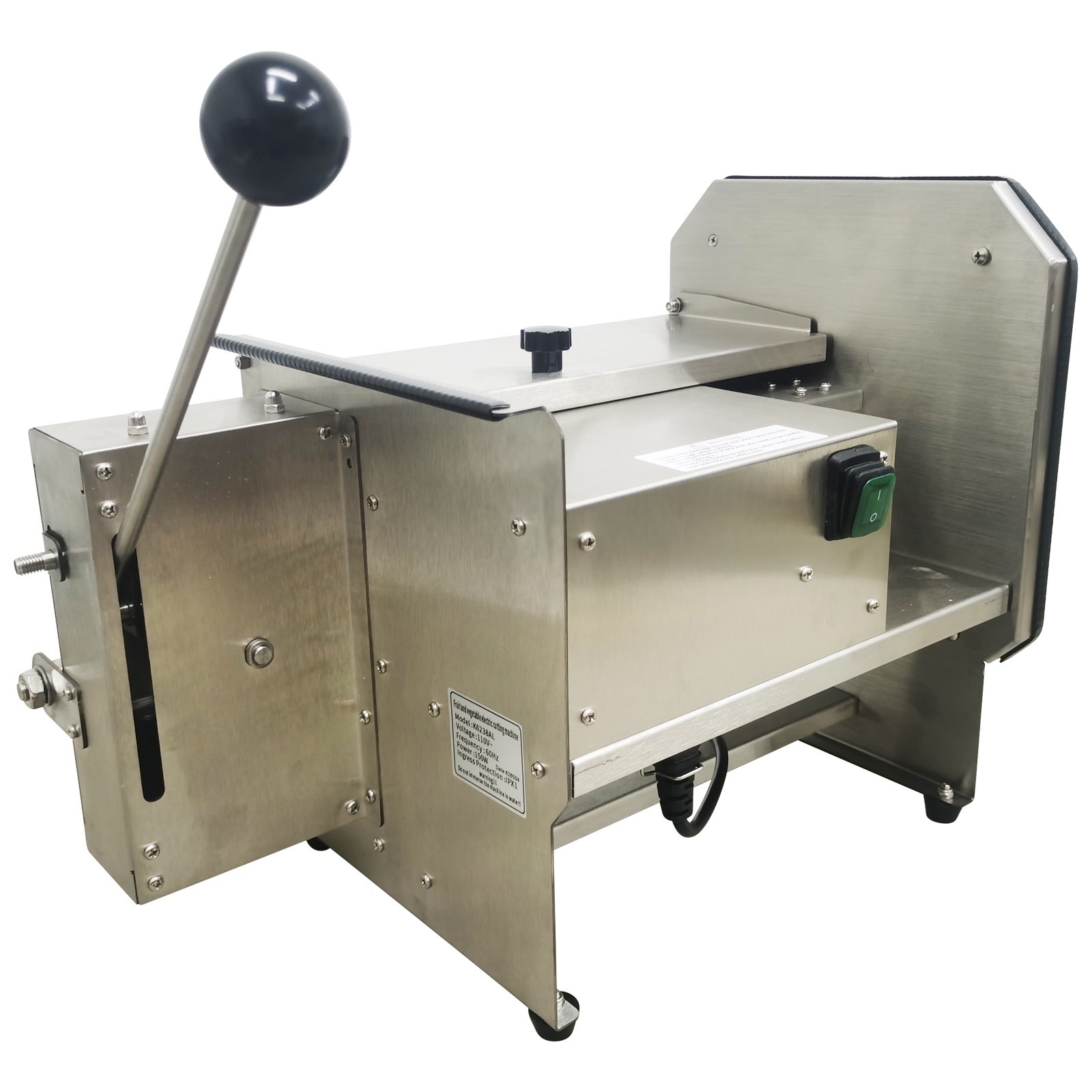 USED 110V Electric Automatic Vegetable Dicing Machine 6mm Stainless Steel Food