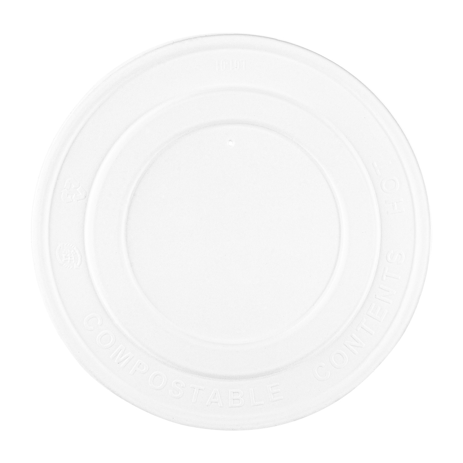 Karat Earth Fiber Paper Flat lid for 24-32 oz Paper Container (142mm) – 600 pcs