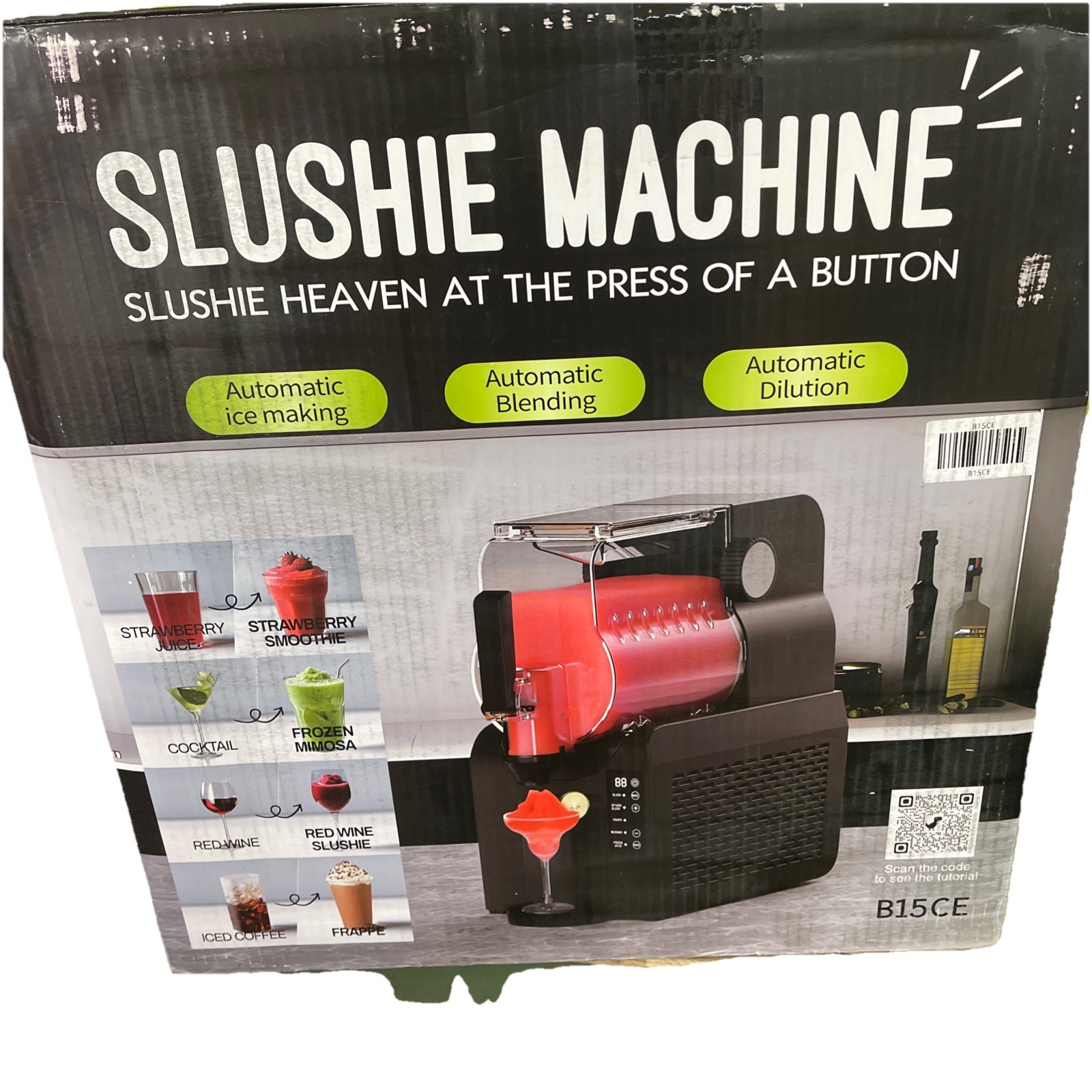 Velivi 88 oz. Slushie Snow Cone Machine with Self-Cleaning Function Technology