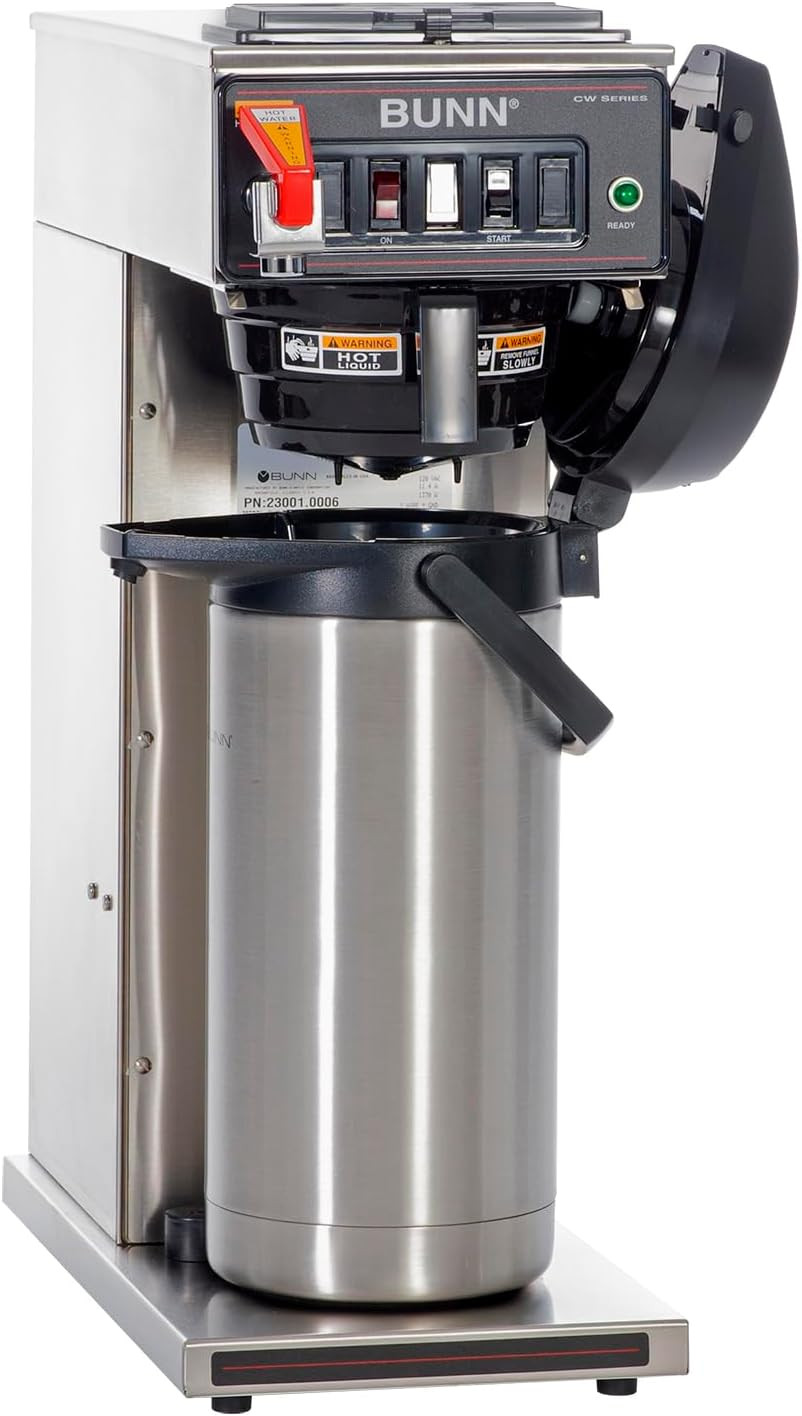 BUNN CWTF15-APS Commercial Airpot Coffee Brewer – Sleek Black Design