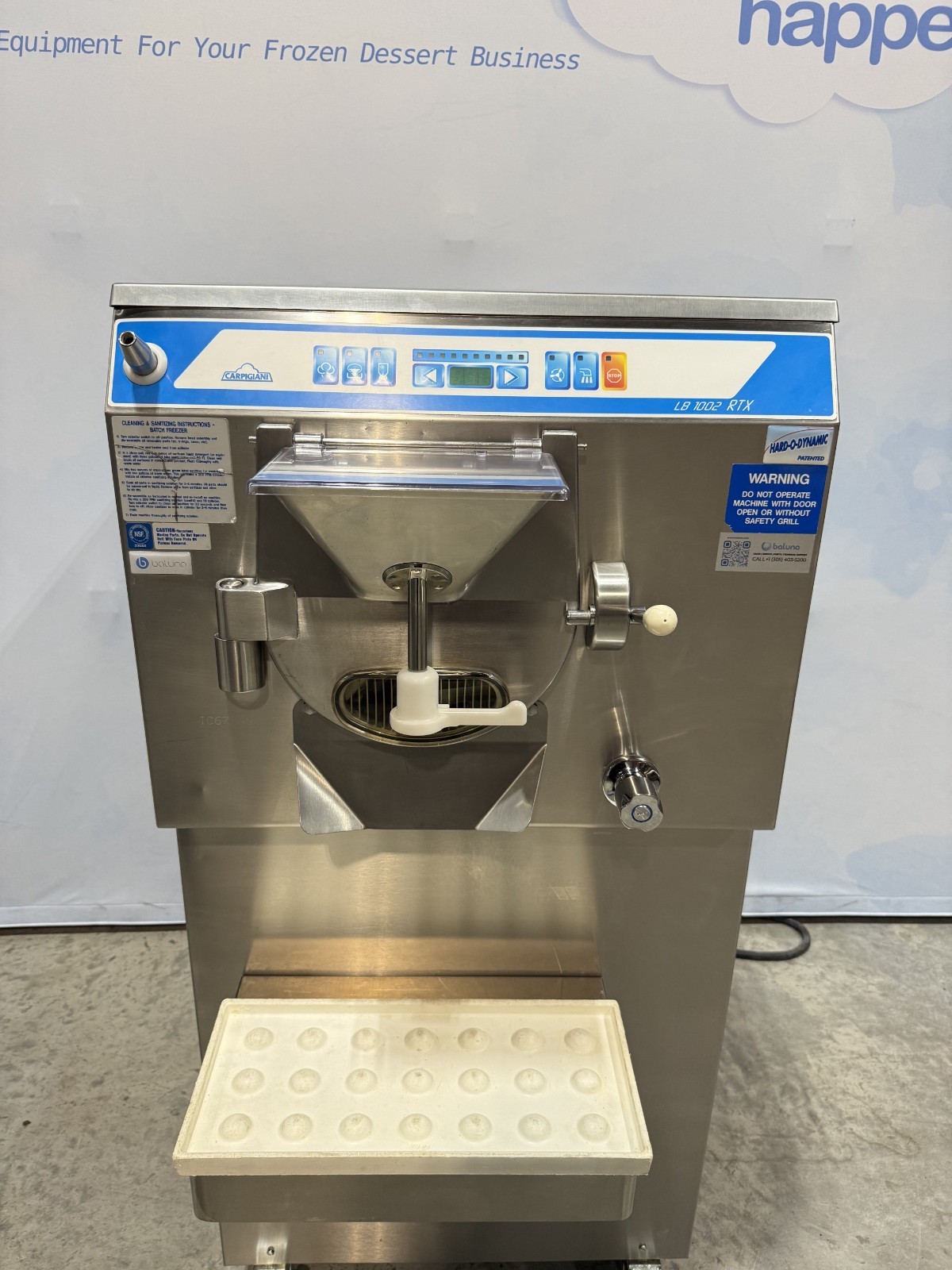 Carpigiani LB 1002 RTX G Gelato Batch Freezer – Water Cooled – 3 Phase