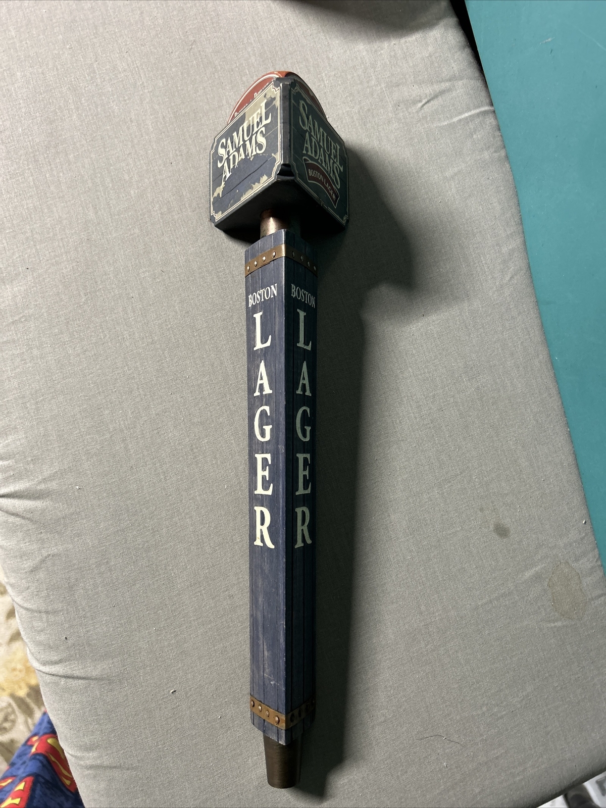 Samuel Adams Boston Lager 13.5” Beer Tap Handle Brewer Patriot 3 Sided!