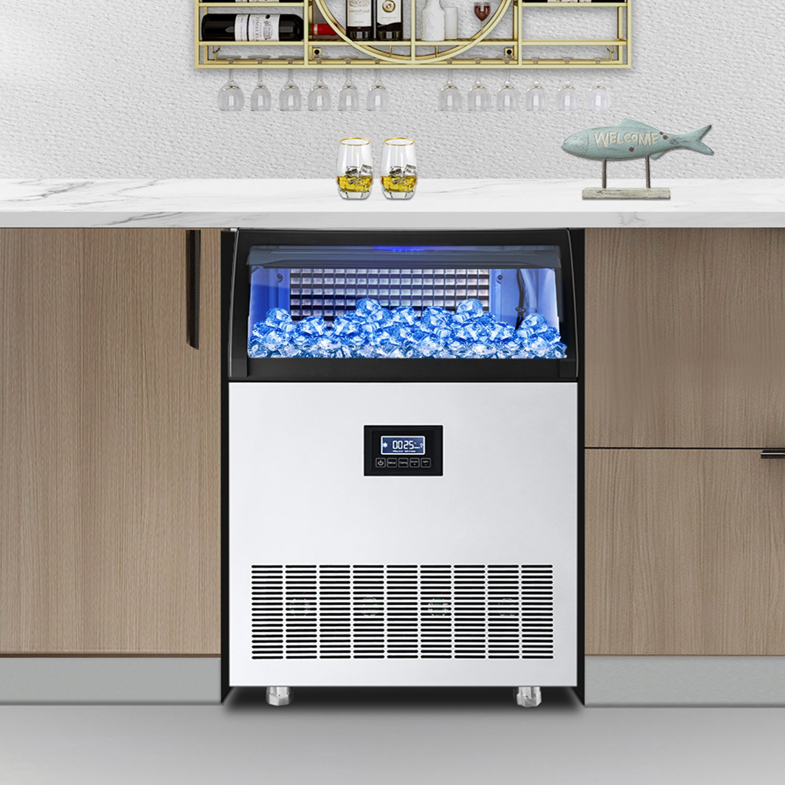 265LBS / 24H Premium Quality Ice Maker Cube Type Ice Machine