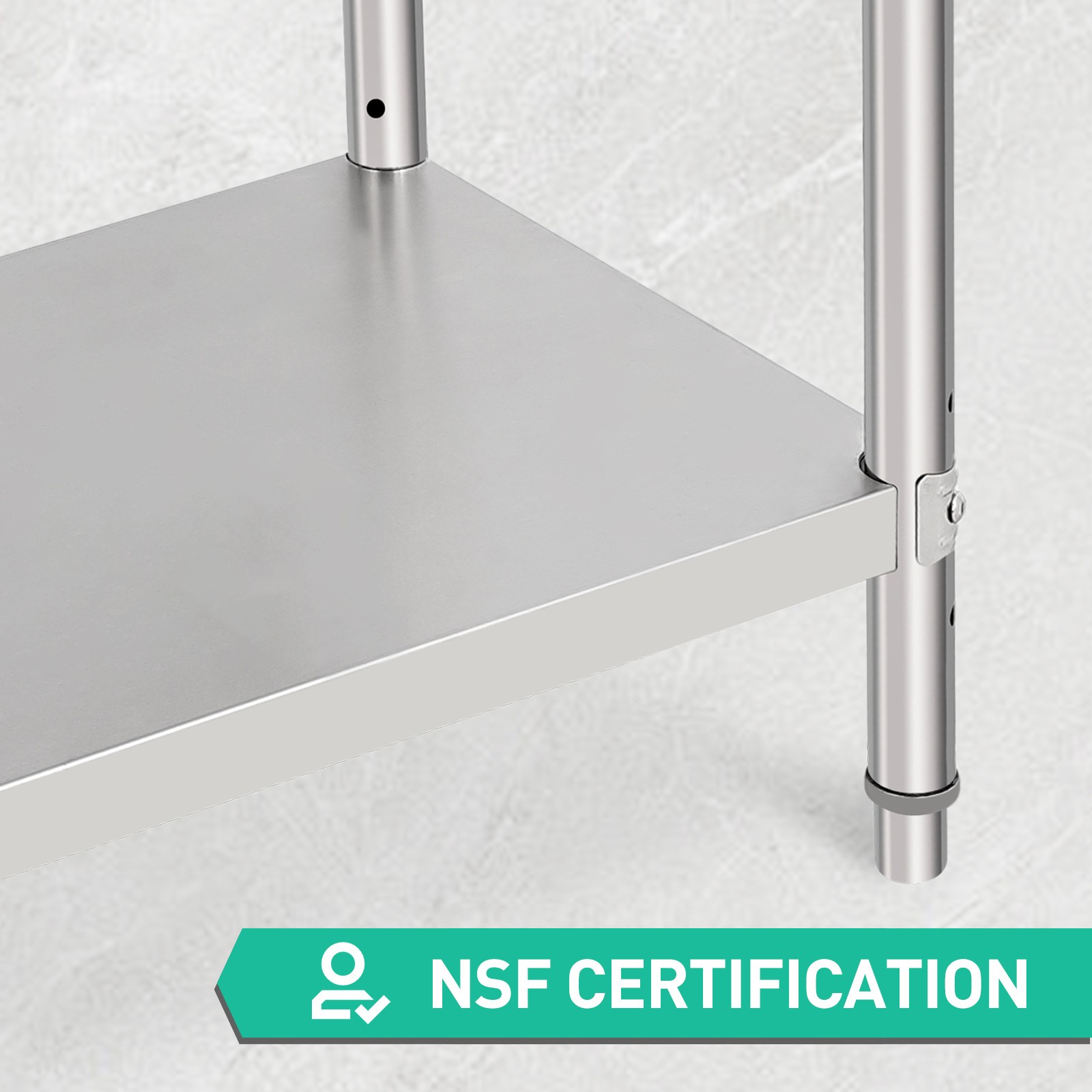 Stainless Steel Prep Table 24/36/48/60/70» NSF Commercial Kitchen Work Table