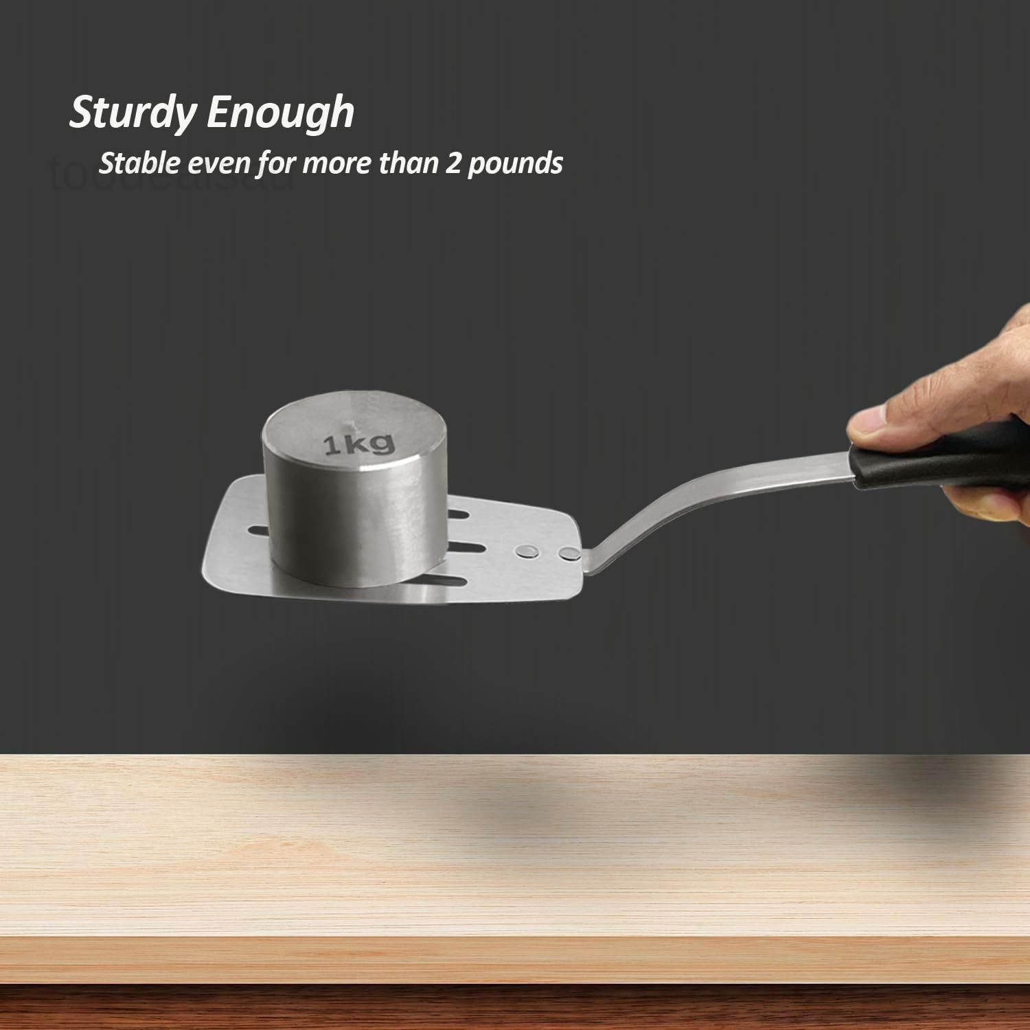 Stainless Steel Spatula, Flexible Metal Slotted Turner for Medium, Sliver