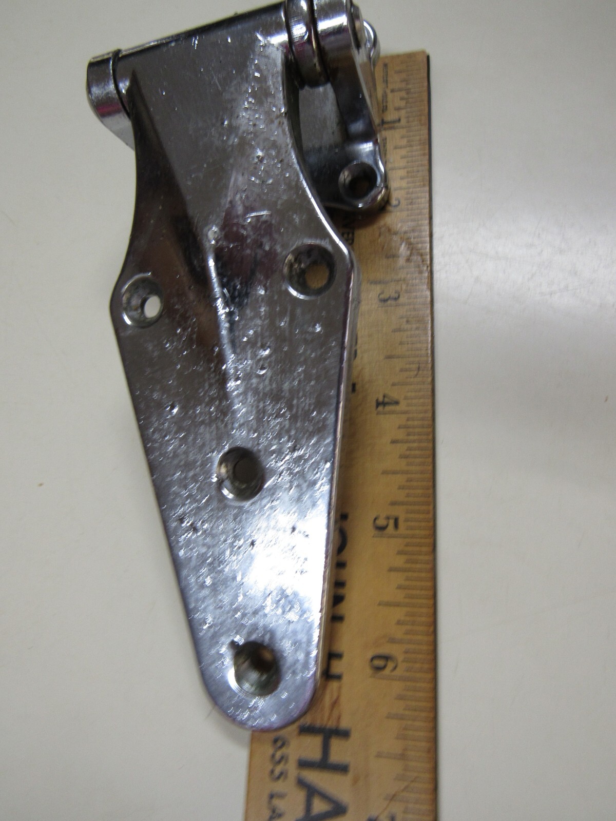 Kason Howe / Grand Rapids Flanged Brass Hinge Polished Chrome-Mix Lot 4 Pc USED