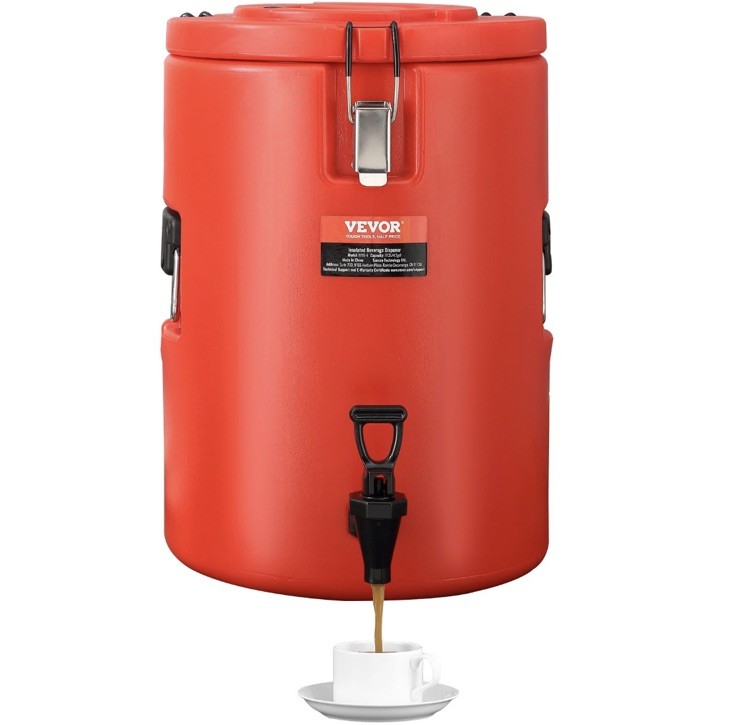 VEVOR Insulated Hot and Cold Beverage Dispenser Server 4.5Gallon Stainless Steel
