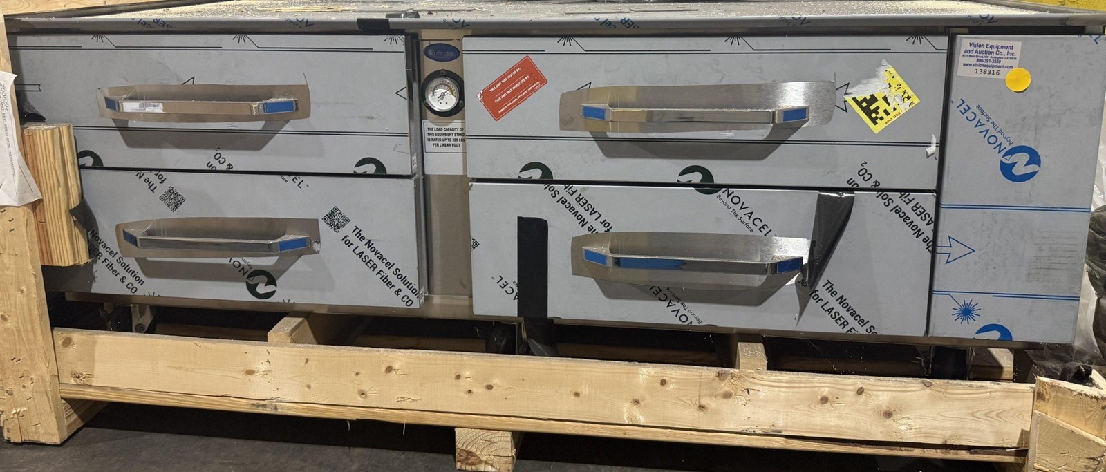 RANDELL 20065R 65″ 4 DRAWER REMOTE REFRIGERATION CHEF BASE