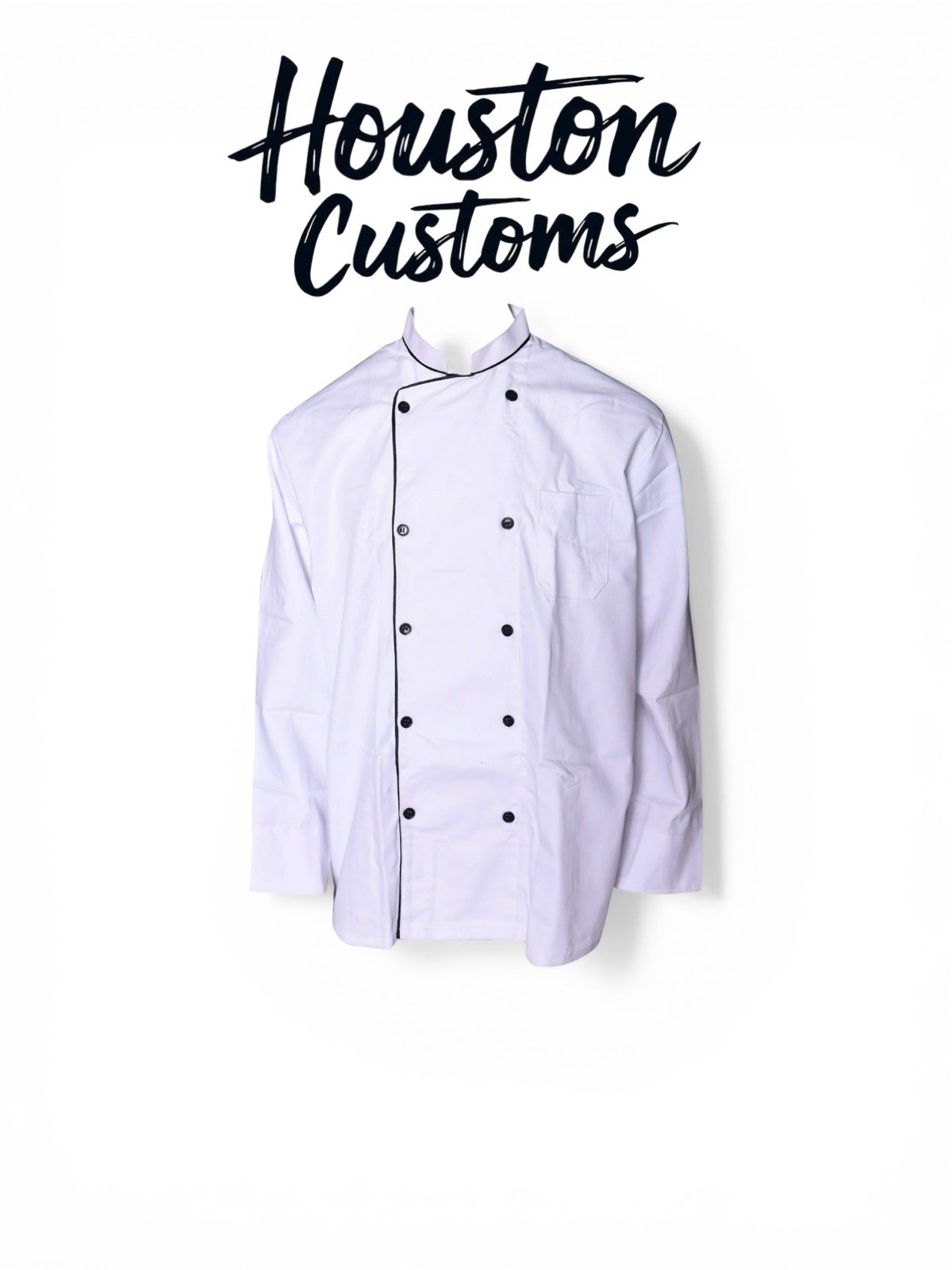 Personalized Printed Men’s Short-Sleeve Chef Coat Jacket -S-2XL