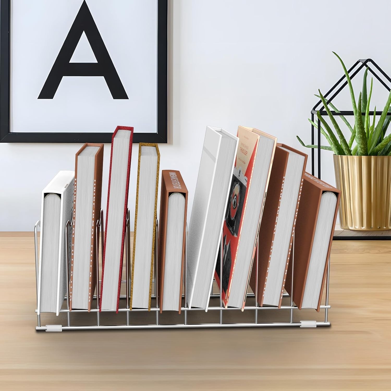 10 Tier Pot Lid Rack Organizer for Bakeware Pans Plates Cutting Boards