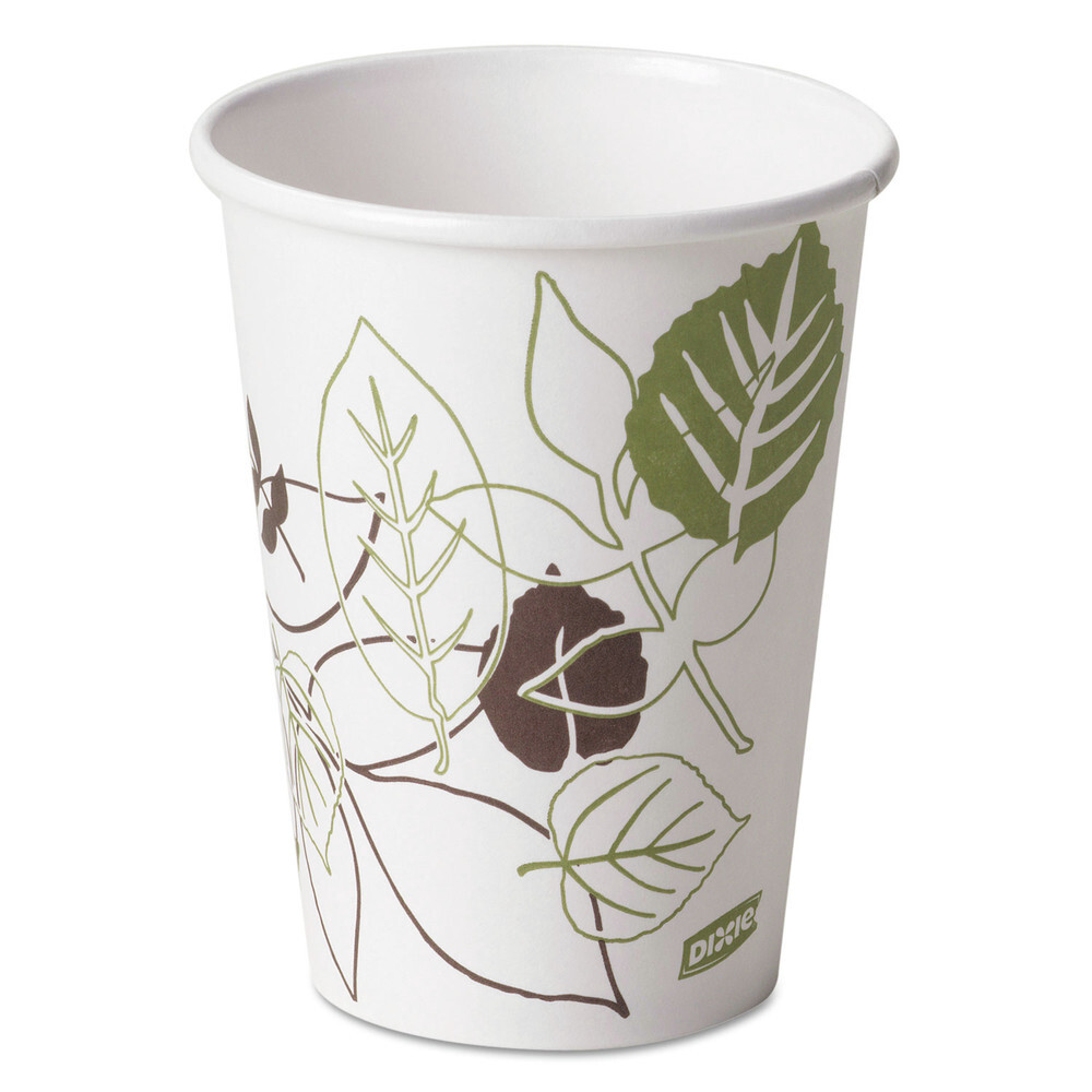 Dixie 2342PATHPK Pathways 12 oz. Paper Hot Cups (50/PK) New