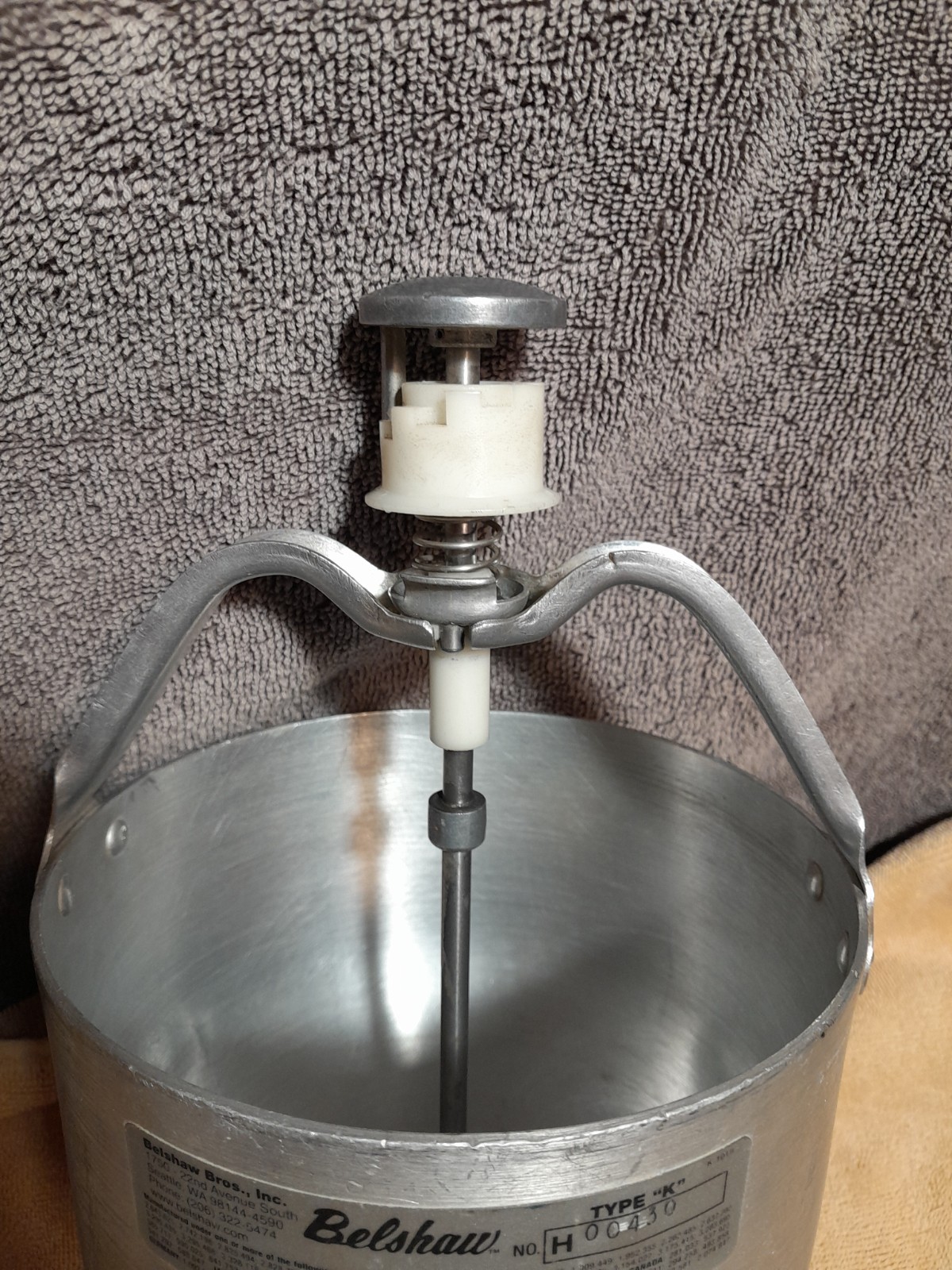 Vintage Belshaw Type K Commercial Manual Donut, Pancake Dispenser NSF Aluminum