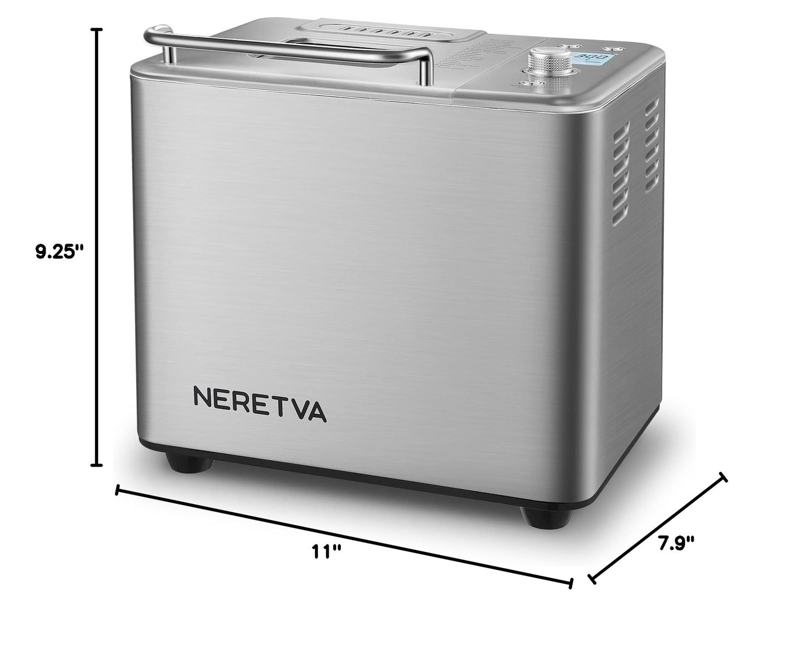 Neretva Bread Maker, 20-IN-1 2LB Bread Machine Dual Heater Bread Maker Machin…