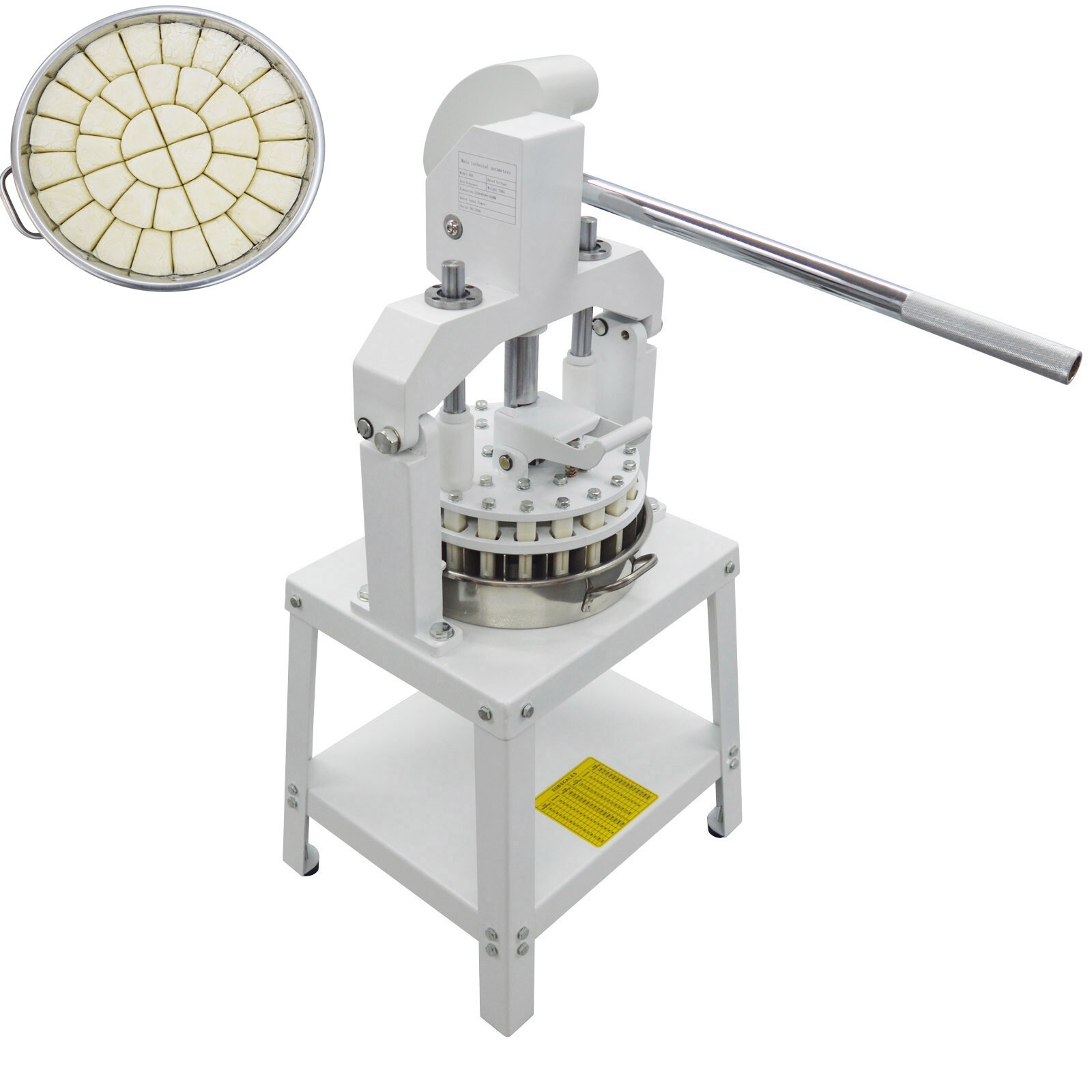 PreAsion® 24-Pieces Desktop Manual Dough Divider Dough Block Machine 45g-240g