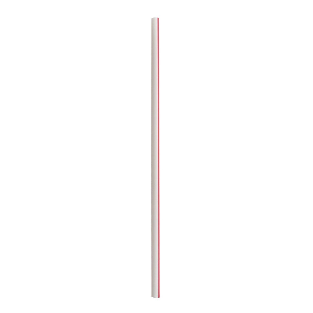Boardwalk JSTUW775RW 7.75″ Polypropylene Jumbo Straws – Red/White (12500/CT) New