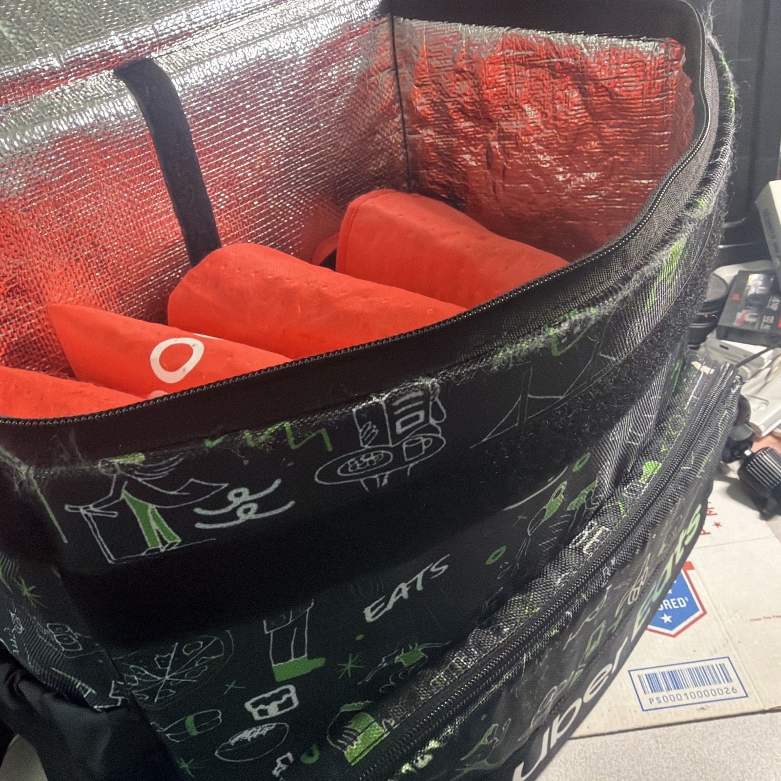 UberEats Limited Edition Artist Series Delivery Bag BackPack W/ Door Dash Bag