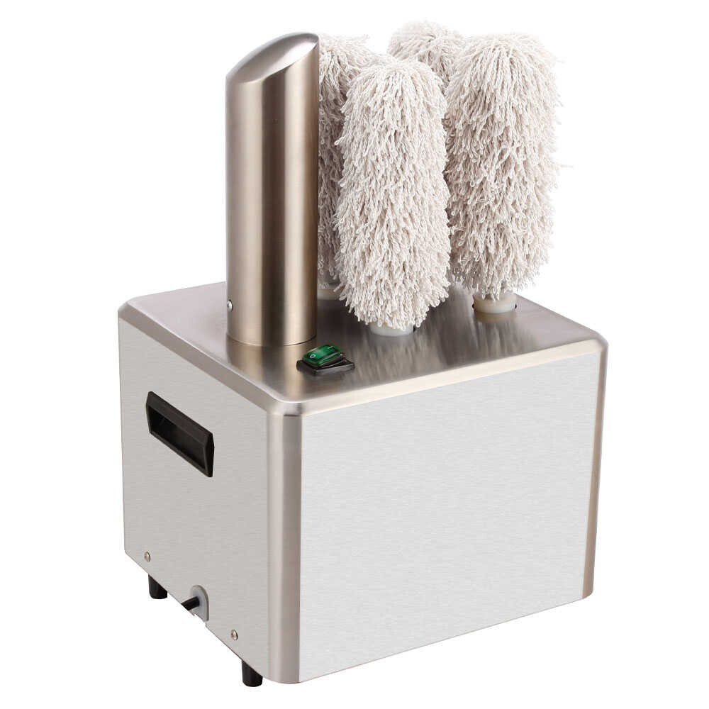 Commercial 5-Brush Electric Glass Polisher – 120V Bar & Restaurant Cleaner