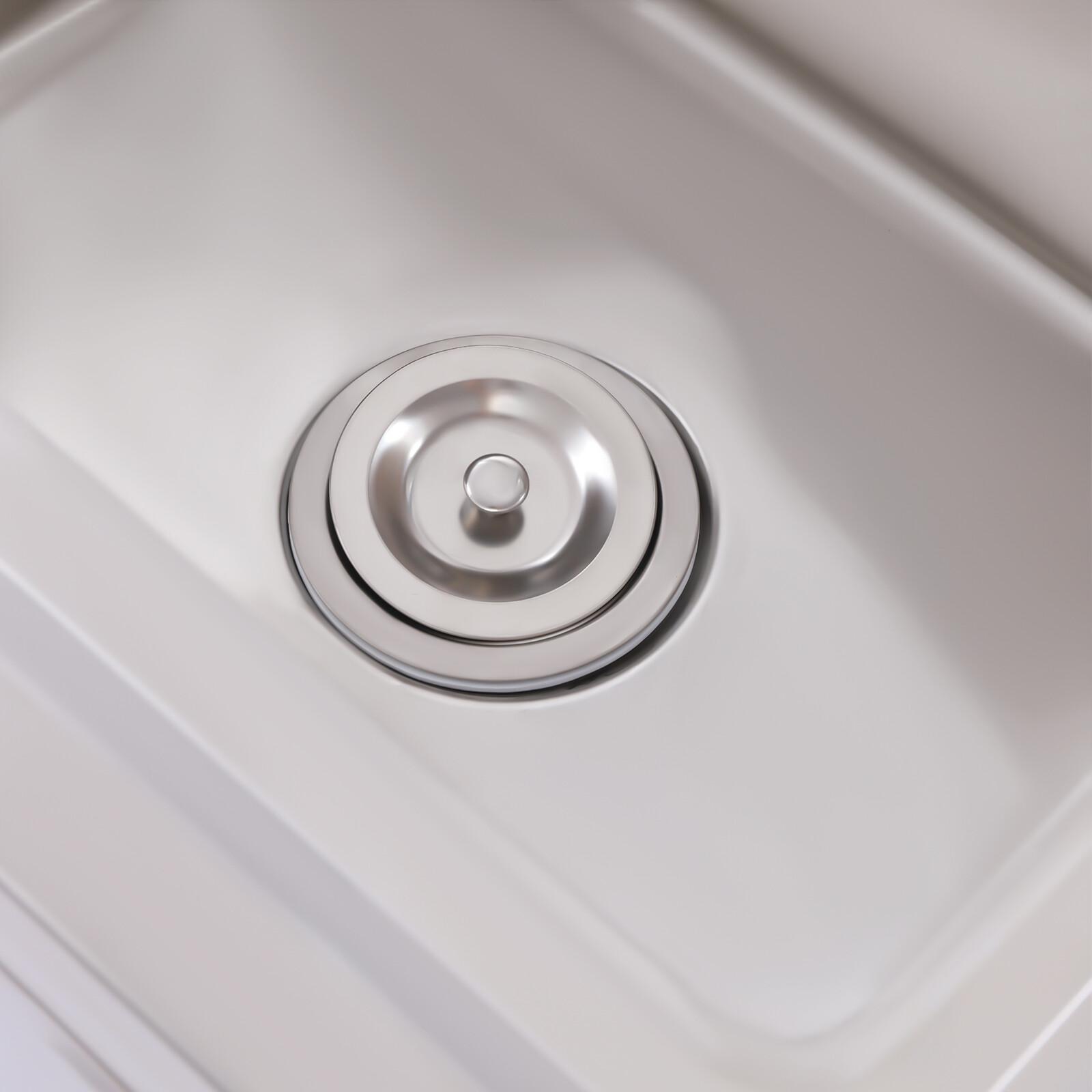 Stainless Steel Utility Sink Single Bowl Free Standing Kitchen Sink Farmhouse