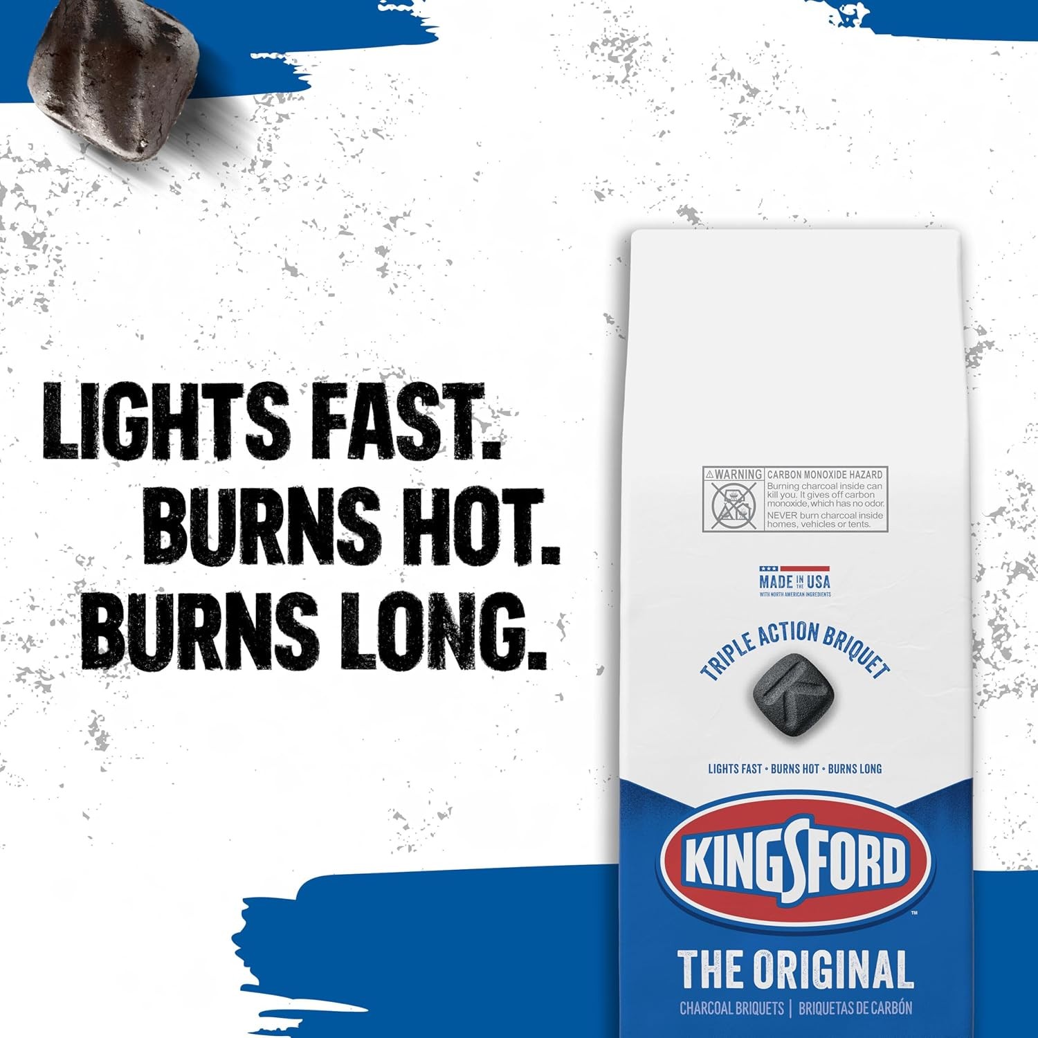 Kingsford Original Charcoal Briquettes, BBQ Charcoal for Grilling, 16 Pounds (Pa