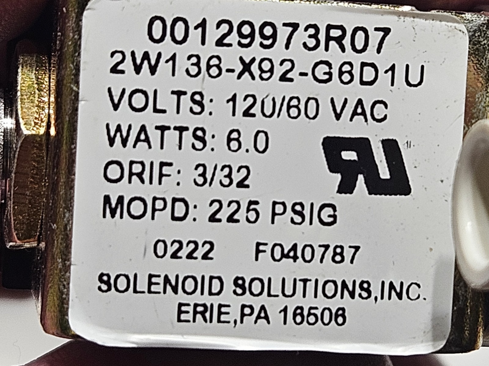 Soleniod Solutions OEM Fot Follett Ice Mechine 00129973R07