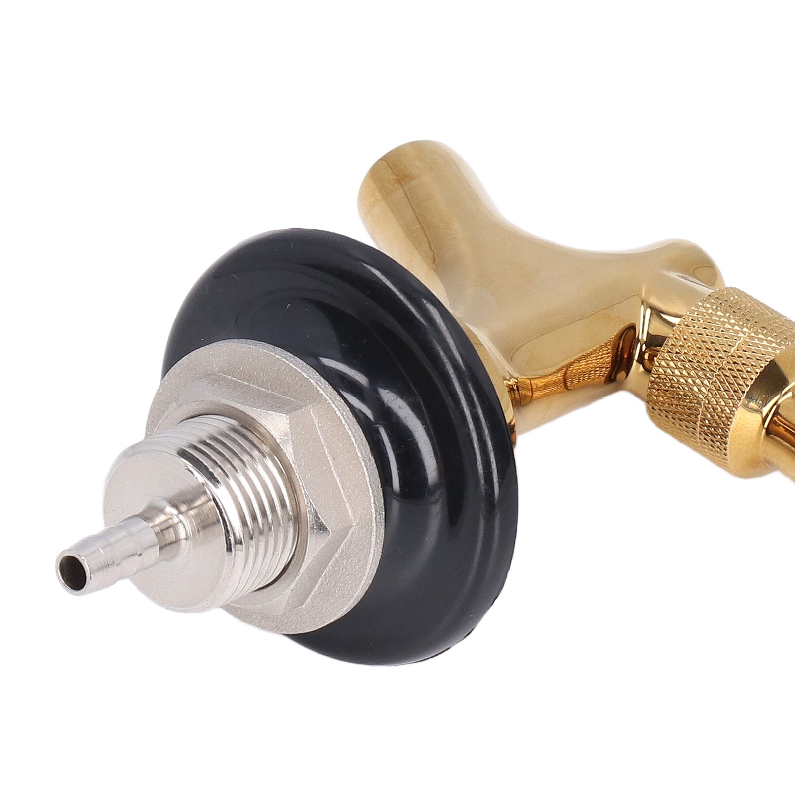 Beer Faucet Polished Brass Stainless Steel Draft Beer Tap Complete Kit