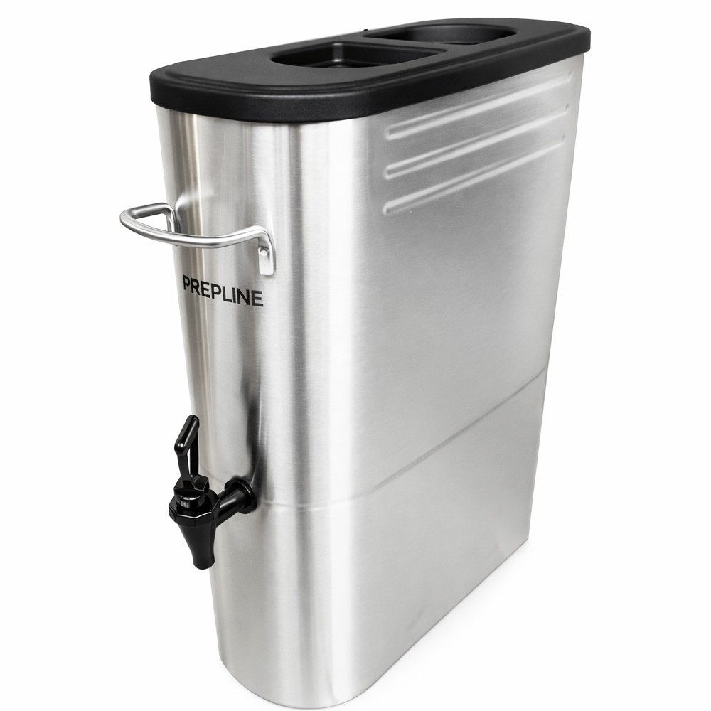5 Gallon Slim Stainless Steel Iced Tea Dispenser – Commercial Beverage Server