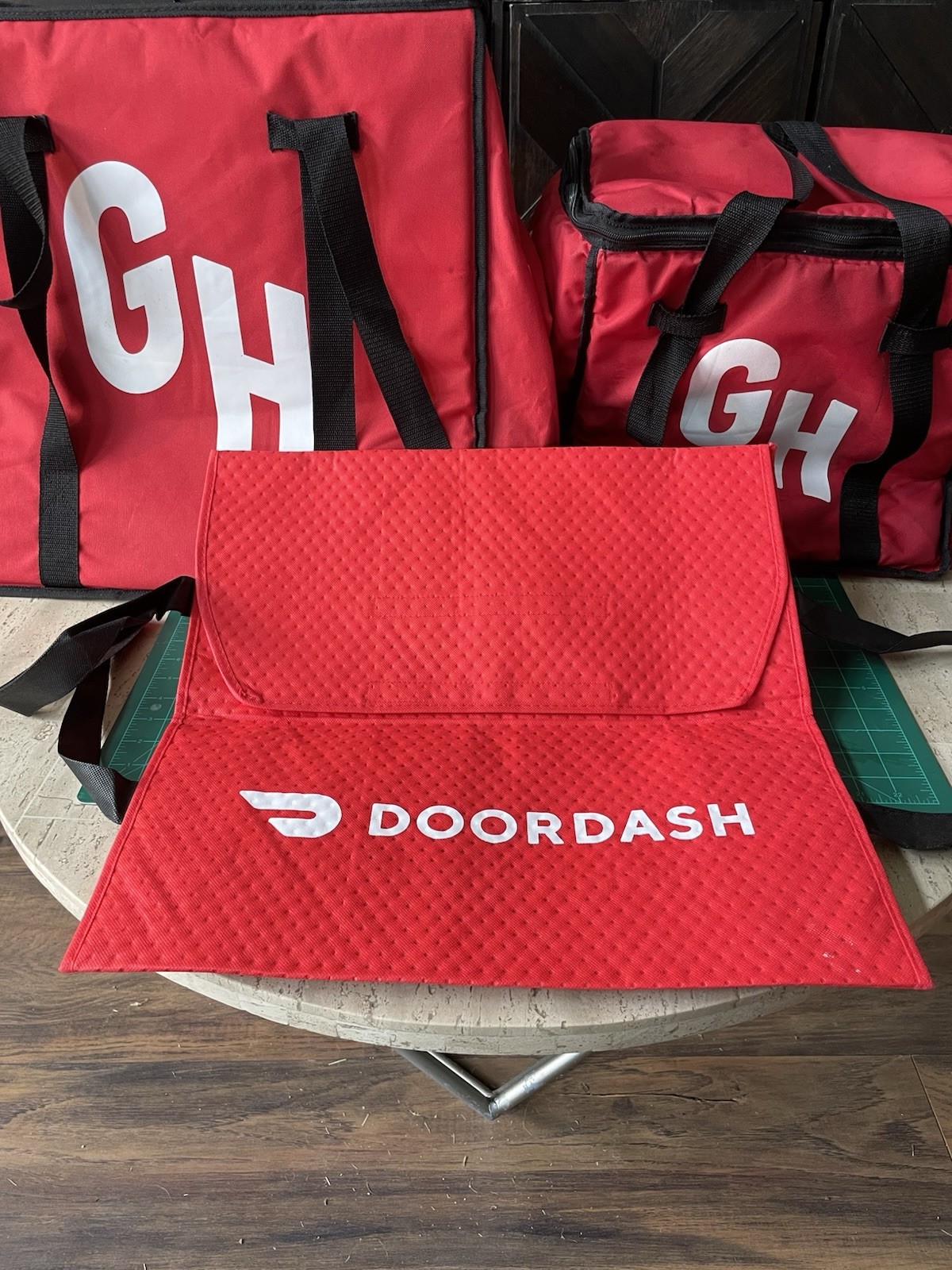Grub Hub Large+GH Pizza+ DoorDash Insulated Bag For Food Delivery 3for1 DEAL :)