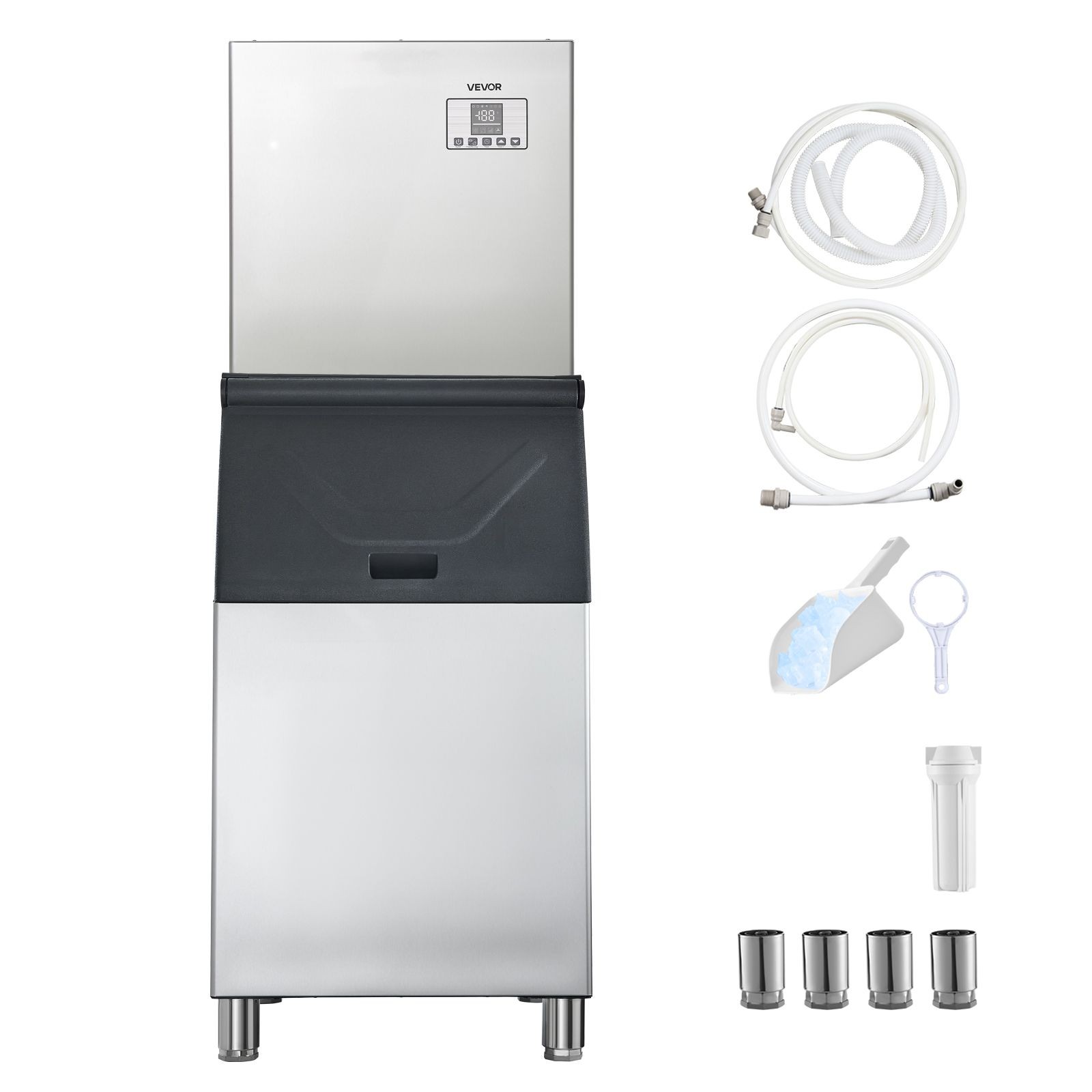 Commercial Ice Maker Machine, 550LBS/24H Ice-Making Machine