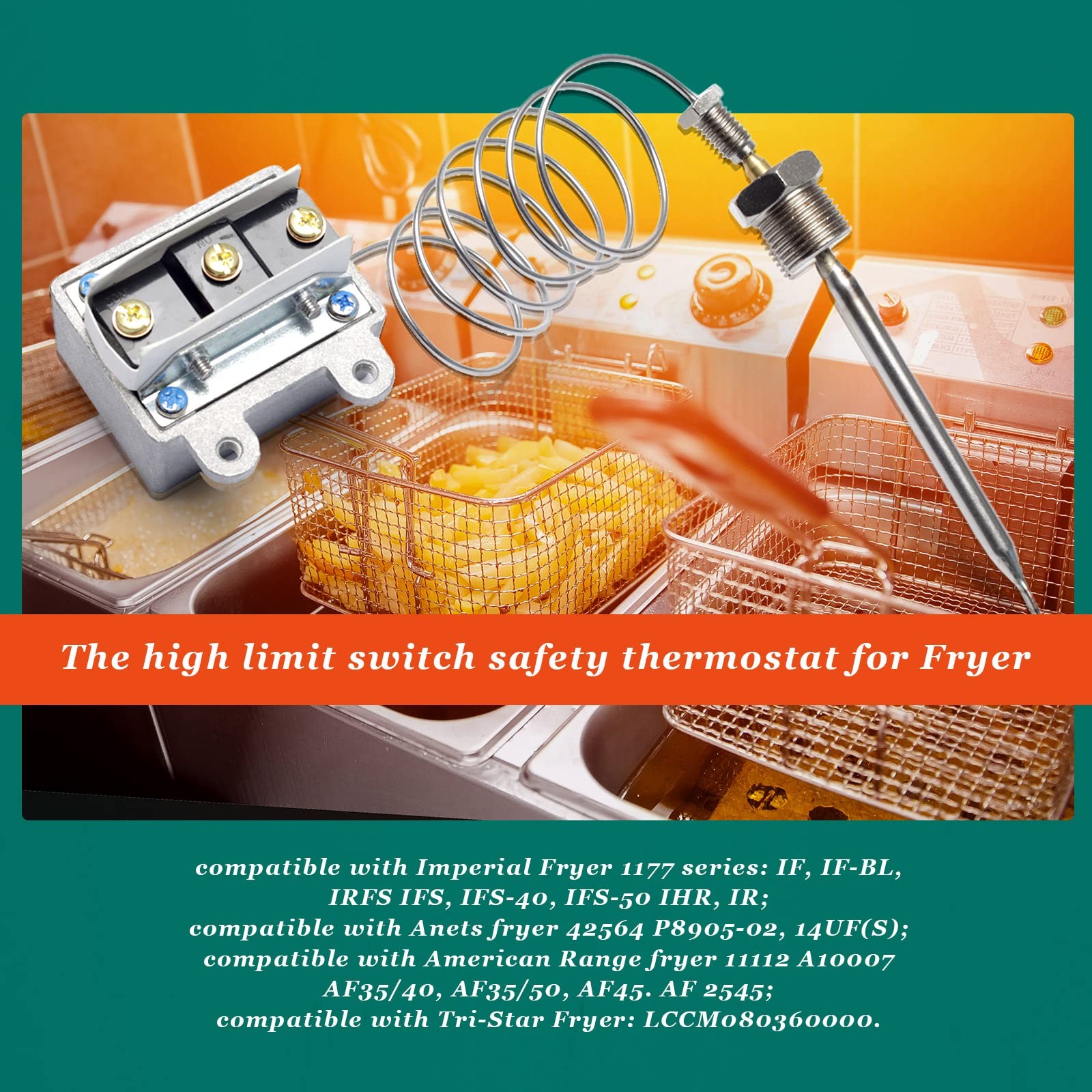 3/8″ Mpt Stuff 1177 high limit thermostat fryer switch with robertshaw thermo…