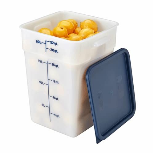 Cambro 22SFSP148 White Poly 22 Qt CamSquare Food Storage Container