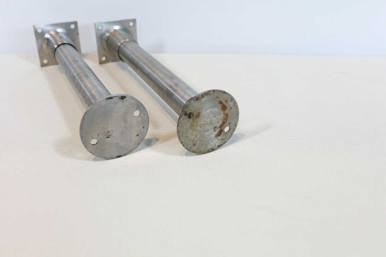 PAIR of CHG Stainless Restaurant Equipment / Table Legs / 16″ Adjustable Height