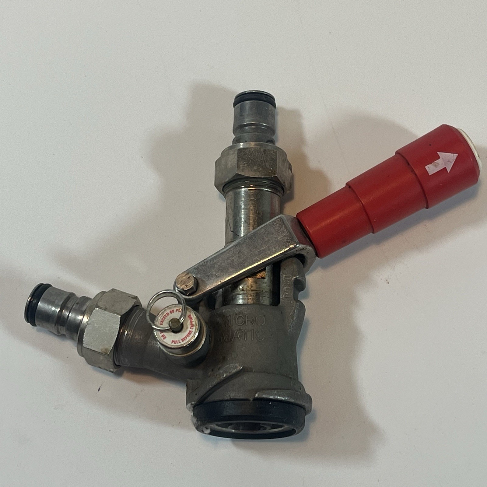 Micro-Matic Perlick Keg Coupler Red Handle