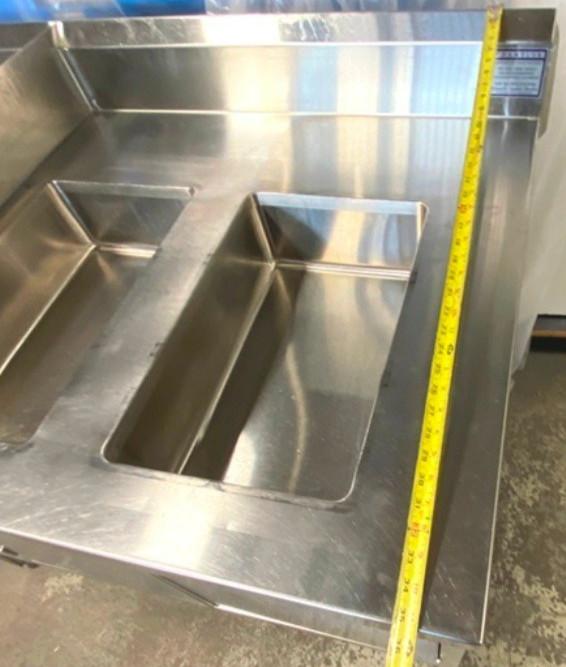 Bar/ Wet /Elkey Food-service Product M01 Cabinet w/t 2 Sink & 2 Bowl /100″ x 35″