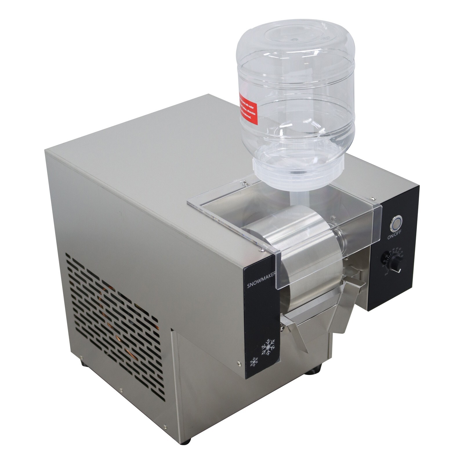 110V 1/2HP Commercial Air Cooling 2*3L Snowfake Ice Machie Snow Cone Machine