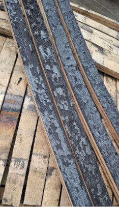 Reclaimed Whiskey or Wine Barrel Staves | Full-Length Oak Wood Bundles