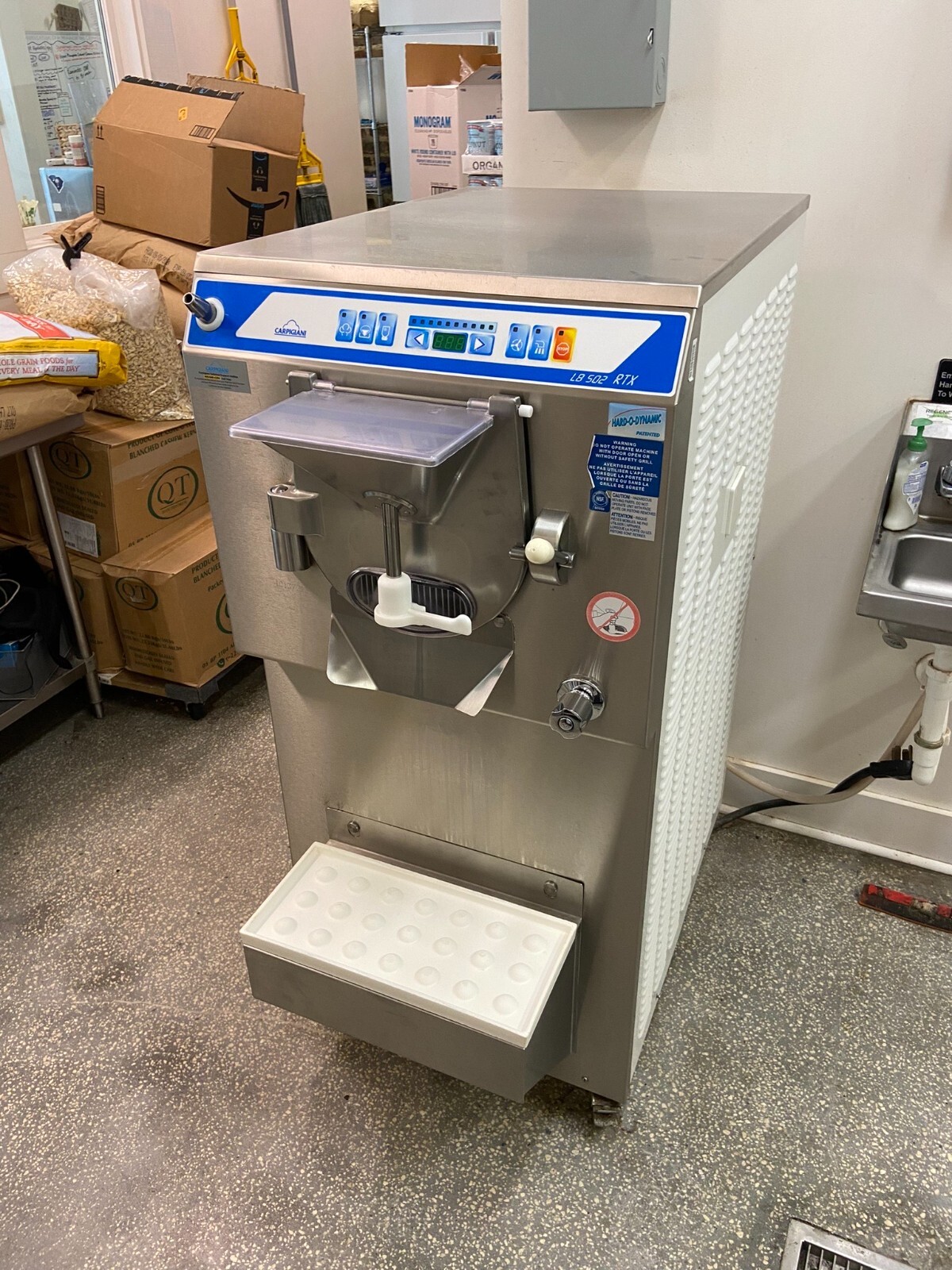 Used Carpigiani LB502G RTX Batch freezer Gelato Ice Cream 3 Phase Water Cooled