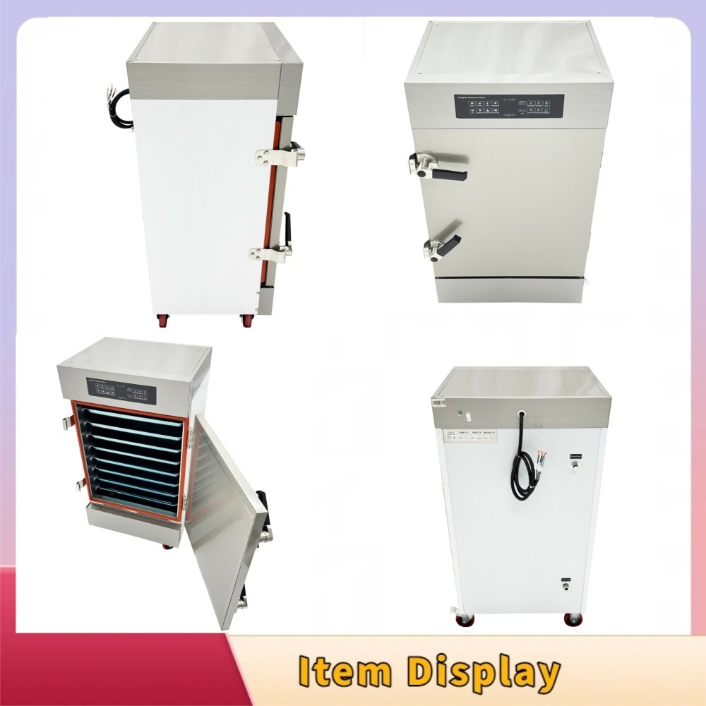 220V 9KW Commercial Intelligent Electric Steaming Cabinet 8Trays Rice SteamerBox