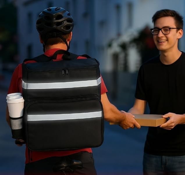 Food Delivery Bag,Large Insulated Backpack for Doordash/Uber Eeats, Expandabl…