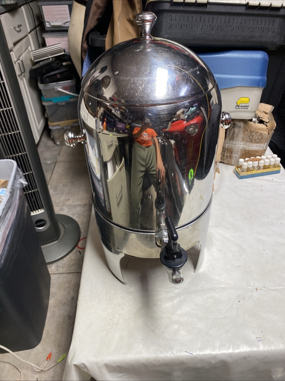 Hot Beverage Dispenser Stainless Steel Coffee Chafer Urn Hot Drink Dispenser #1