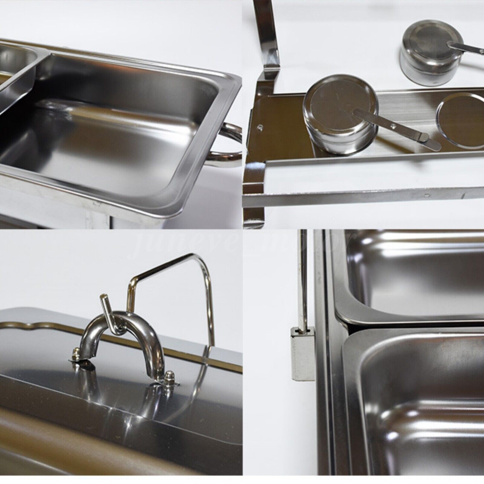 6/8/10X 9Qt Chafing Dish Buffet Set 316 Stainless Steel Chafer for Catering full