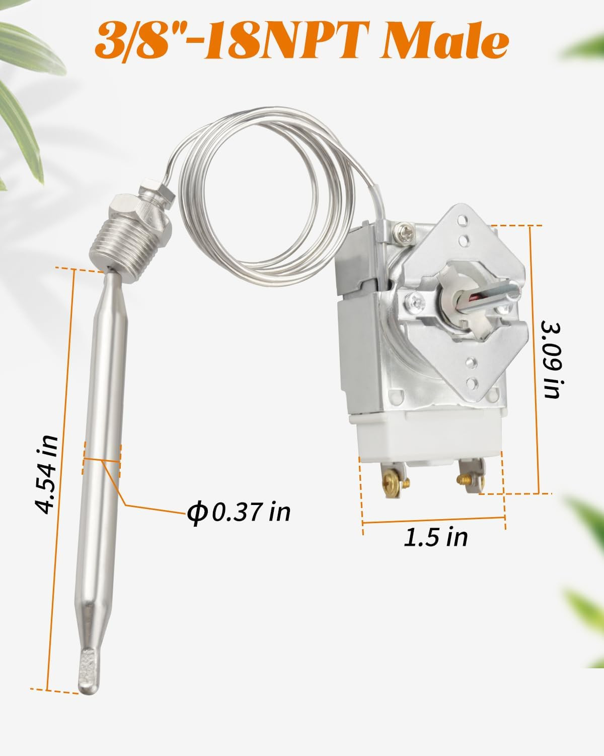 RX-2-24 Thermostat for Deep Fryer Fit for ADCRAFT, for Gas Fryer Adcraft Atosa