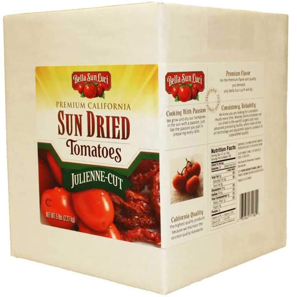Bella Sun Luci Julienne Cut Dried Tomatoes, 5 Pound — 1 each.
