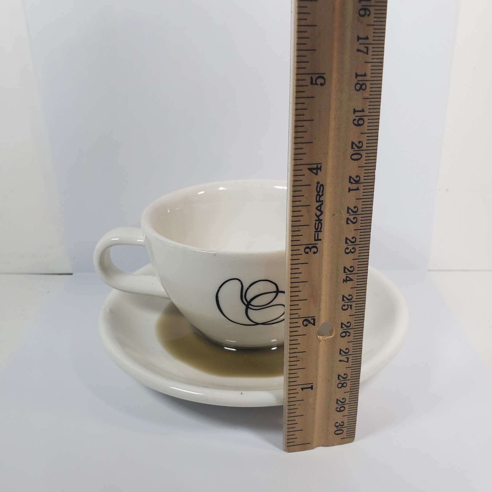 Fake Faux Ceramic Coffee Cup Mug Spill Food Prop Stage Display Decor Imitation